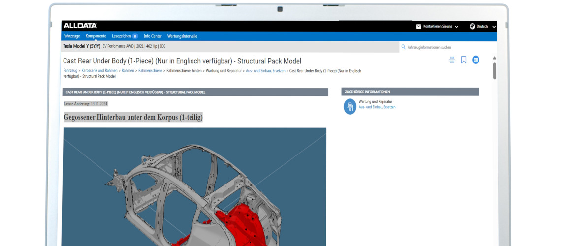 ALLDATA Repair - Tesla Modell Y TechTipp-Tesla